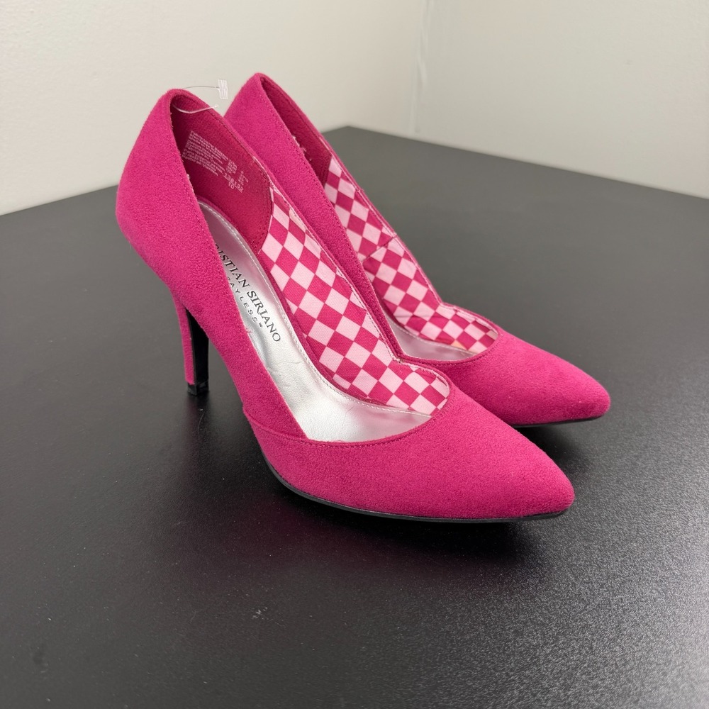 Christian Siriano for Payless Pump Heels Women 6 Pink Pointed Toe Career Classic